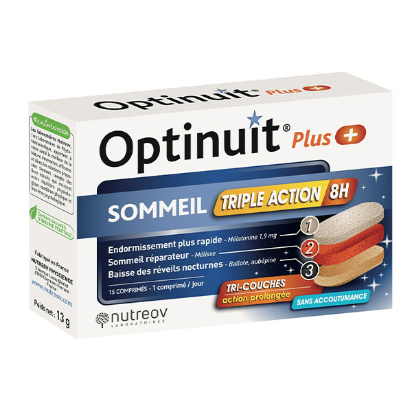 Optinuit Plus Triple Action Boite 15 comprimés