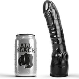 Gode Noir Réaliste 20cm 1pc