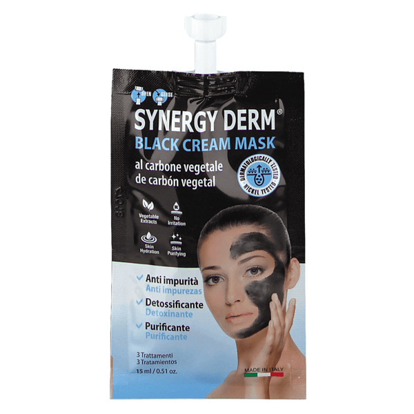 Synergy Derm Masque Black Cream au Charbon Végétal 15 ml