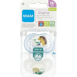 Original Sucettes Silicone +18M Animaux 2 Unités