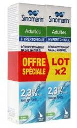 Solution d'Eau de Mer Nez Bouché Adultes Lot de 2 x 125 ml - Lot 2 x 125 ml