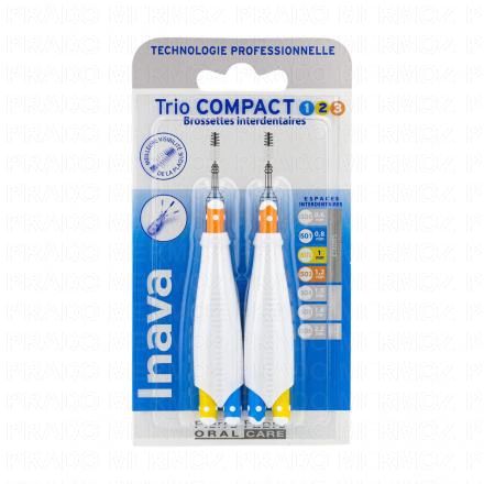 Trio compact - Brossette interdentaires ISO 1.2.3 lot de 2