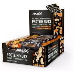 Protein Nuts Bar Cacahuete Caramelo 25x40g