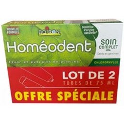 Homéodent Soin Complet Dents Et Gencives Chlorophylle 2x75ml