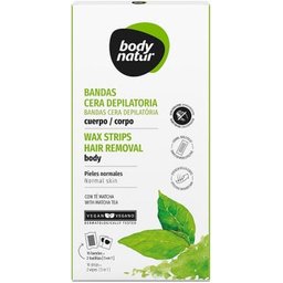 Bandes Cire Épiler Corps Thé Matcha 16 uts