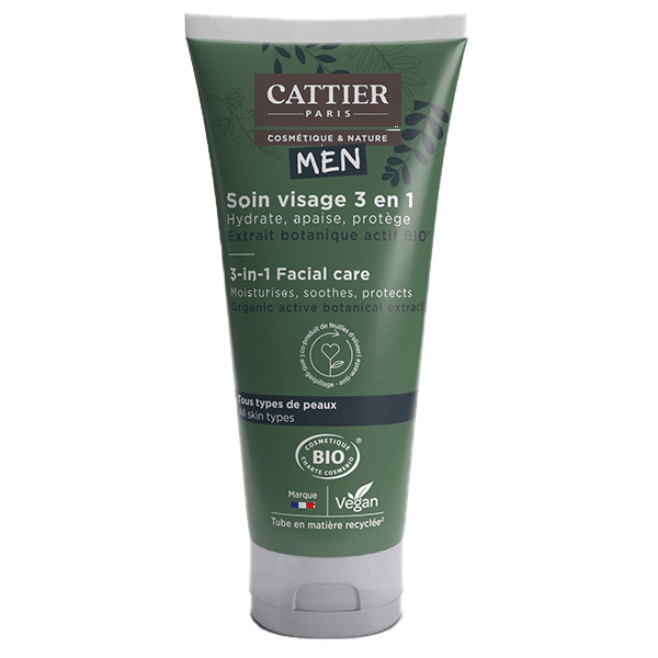 Men Soin Visage Homme 3 en 1 Bio 50ml