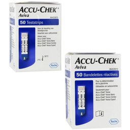 Accu-Chek® Aviva Bandelettes Reactive Duopack