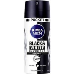 Men Black And White Invisible Men Déodorant Spray 100ml