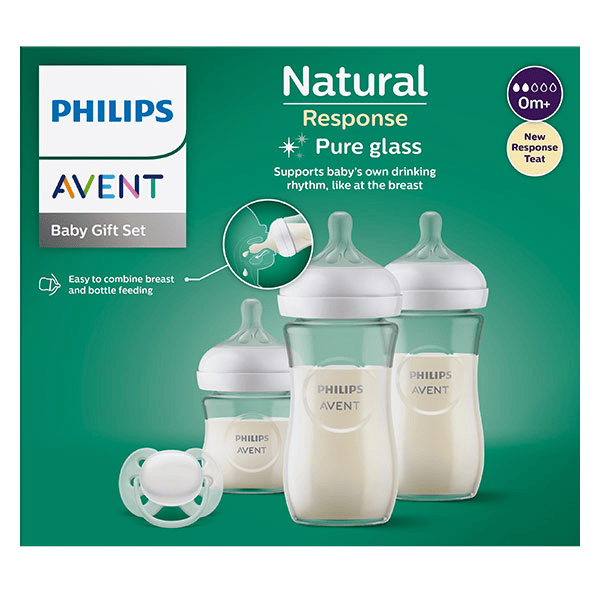  Coffret Natural Response 3 Biberons Verre