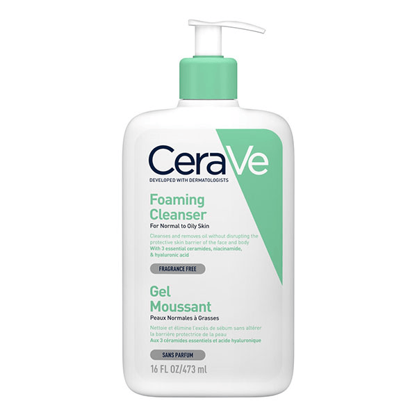 Gel Moussant Nettoie et Elimine Excès Sébum Peau Normale à Grasse 473ml