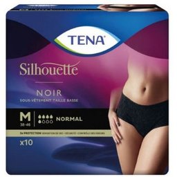 Tena Silhouette Norm Noir Med X10