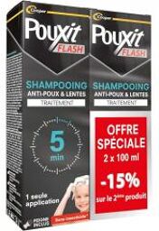 Flash Anti-Poux et Lentes Shampoing Traitement 2 x 100 ml Offre Spéciale - Lot 2 x 100 ml