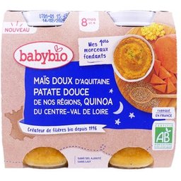 Bonne Nuit Mais Patate Douce Quinoa 8m+ Bio 2x200g