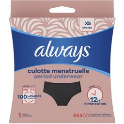 Culotte Menstruelle Lavable Taille XS 36-38 1ut
