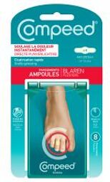 Ampoules Aux Orteils 8 Pansements - Boîte 8 pansements