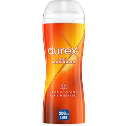 Gel De Massage Lubrifiant Sensuel À Base D'Eau - 2 en 1 - Aux Extraits d'Ylang Ylang - 200ml