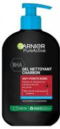 PureActive Gel Nettoyant Charbon Anti-Points-Noirs 250 ML - Flacon-Pompe 250 ml