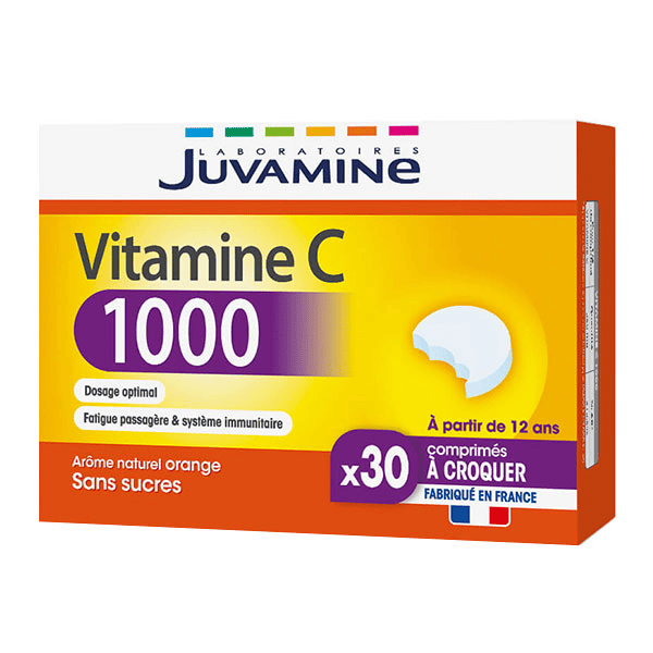 Vitamine C 1000, 30 comprimés à croquer