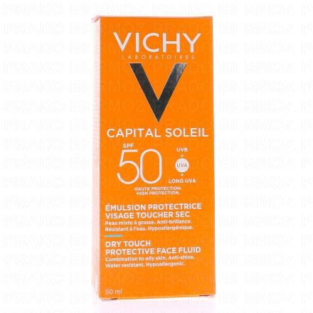 Capital Soleil - Emulsion Protectrice Visage toucher sec 50ml