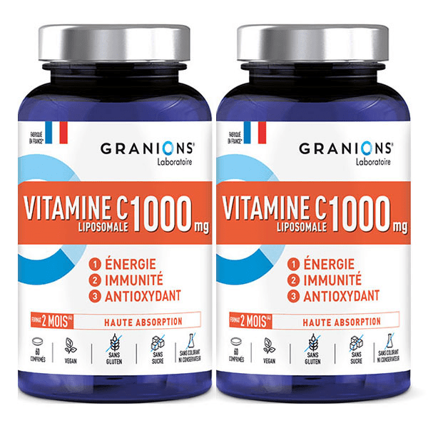 Granions Vitamine C Liposomale 1000mg 60 comprimés Lot de 2