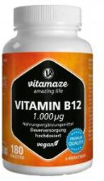 Vitamine B12 1000 µg 180 Comprimés - Pot 180 comprimés