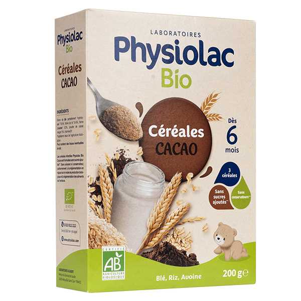 Bio Céréales Cacao Blé Riz Avoine 200g