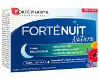 Forté Nuit Natura Sans Mélatonine Sans Accoutumance 30 comprimés - Boîte 30 comprimés