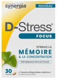 D-Stress Focus 30 Comprimés - Boîte 30 comprimés