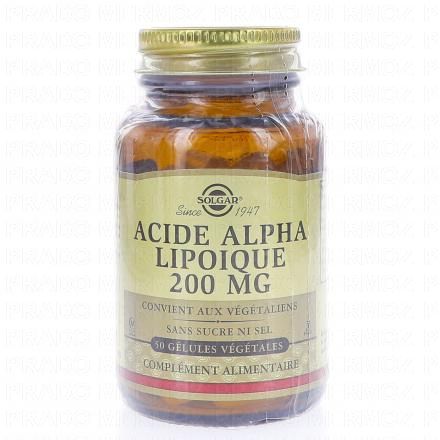 Acide Alpha Lipoïque 200 mg x50 Gélules