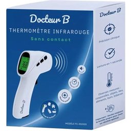 Thermomètre Infrarouge Frontal Blanc 1ut