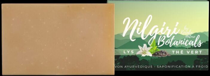 Savon Ayurvédique Lys & Thé Vert - Nilgiri Botanicals