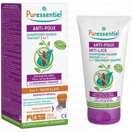 Anti-Poux - Shampooing masque traitant 2en1 150 ml