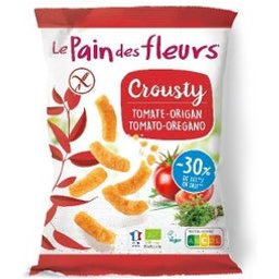 Le Pain des Fleurs Crousty Tomate Origan Bio 75g