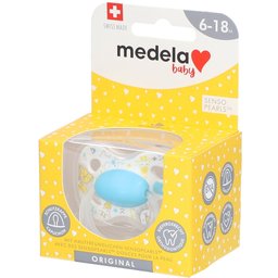 Baby Original Sucette Turquoise 6-18 Mois 1 tétine
