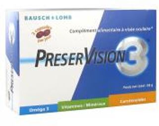 PreserVision 3 60 Capsules - Boîte 60 capsules