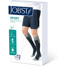 Jobst Sport Chaussette 20-30mmHg Blanc Gris Taille L 1 Paire