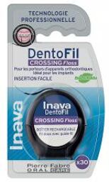 Dentofil Crossing Floss Fil Dentaire 30 m - Blister 1 Boitier rechargeable