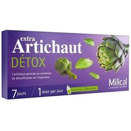 Milical Extra Artichaut detox 7 jours 7 ampoules