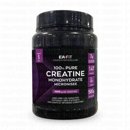 100% Pure Creatine Format 5 Mois Goût neutre 500g