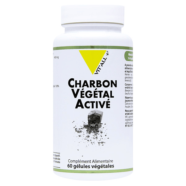 Charbon Végétal Activé 60 gélules végétales