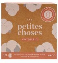 Serviettes Hygiéniques Jour Coton Bio 10 Serviettes - Boîte 10 serviettes