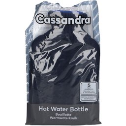Cassandra Bouillotte Housse Tricot Bleu 1,8L