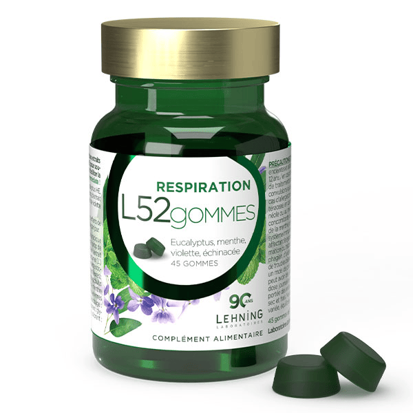 L52 Gommes Confort Respiratoire - 45 gummies sans sucre