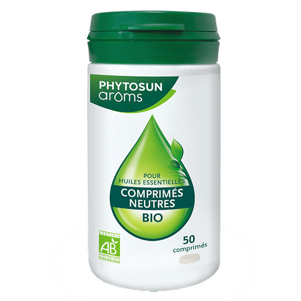 Comprimés neutres Pour Huiles Essentielles Bio 50 comprimés
