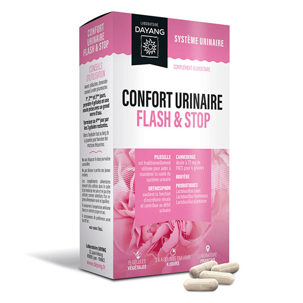 Confort Urinaire Flash & Stop 15 gélules
