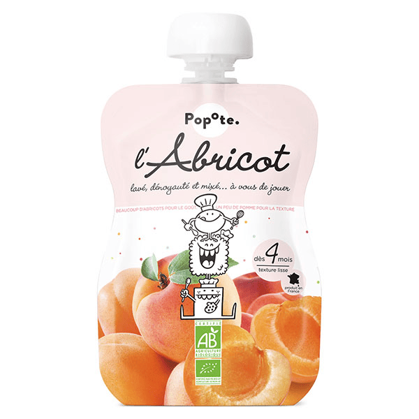 Les Fruits Gourde Abricot +4mois Bio 120g