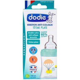 Biberon Anti-Colique 0-6m Tortue Vert 150ml