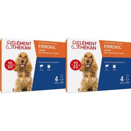 Clement Thekan Anti-Puces Anti-Tiques Chien 10-20kg 4 Pipettes