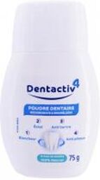 Dentactiv4 Poudre Dentaire Blancheur Bicarbonate 75 g - Flacon 75 g