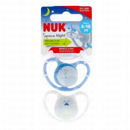 Space Night Sucettes perfectionnées 6-18 mois x2 bleu
